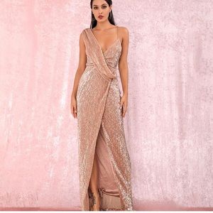 Blush sequence gown - runs big